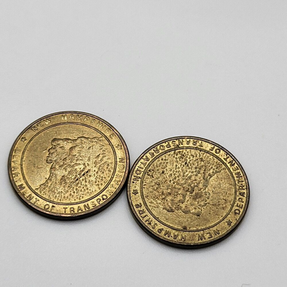 New Hampshire Department of Transportation Fare Coins Lot of 45